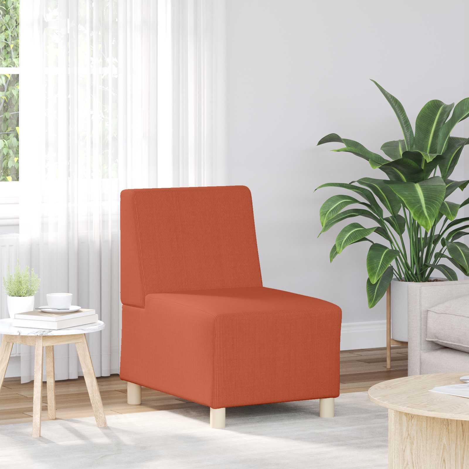vidaXL Modułowa sofa bez podłokietników Pomarańczowy 55 x 74 x 82 cm