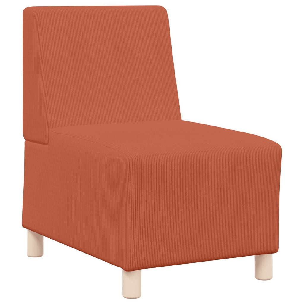 vidaXL Modułowa sofa bez podłokietników Pomarańczowy 55 x 74 x 82 cm