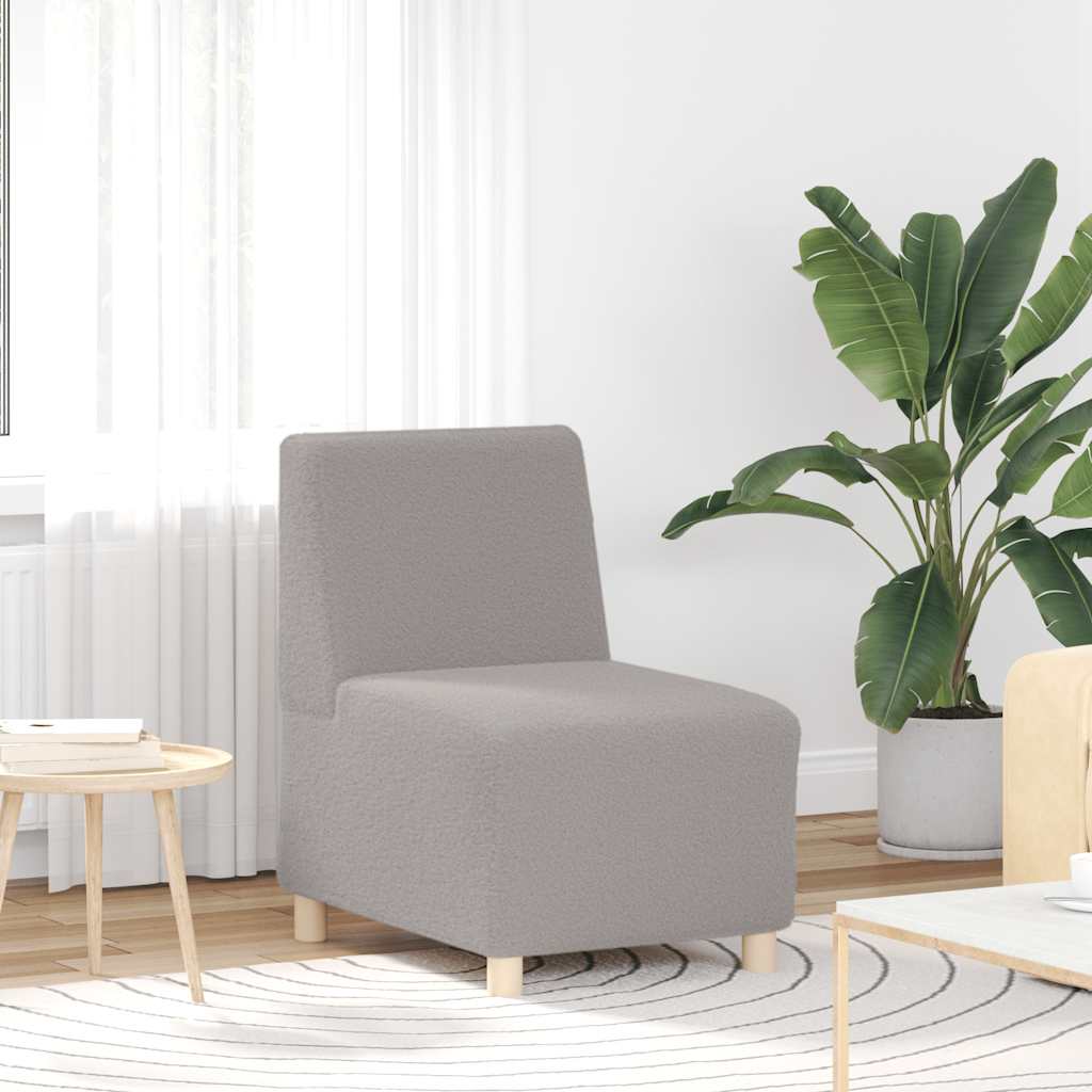 vidaXL Modułowa sofa bez podłokietników Jasnoszary