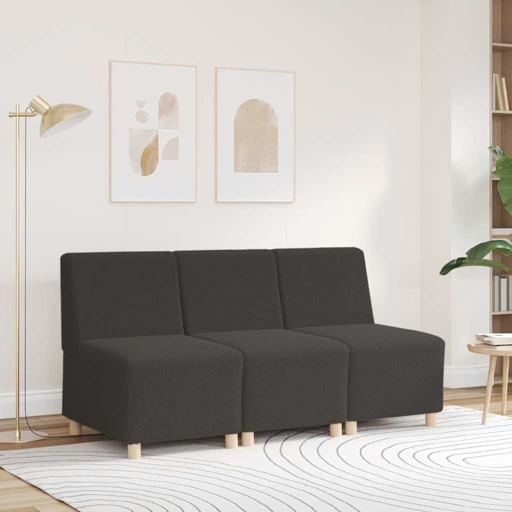 vidaXL Modułowa sofa bez podłokietników Ciemnoszary