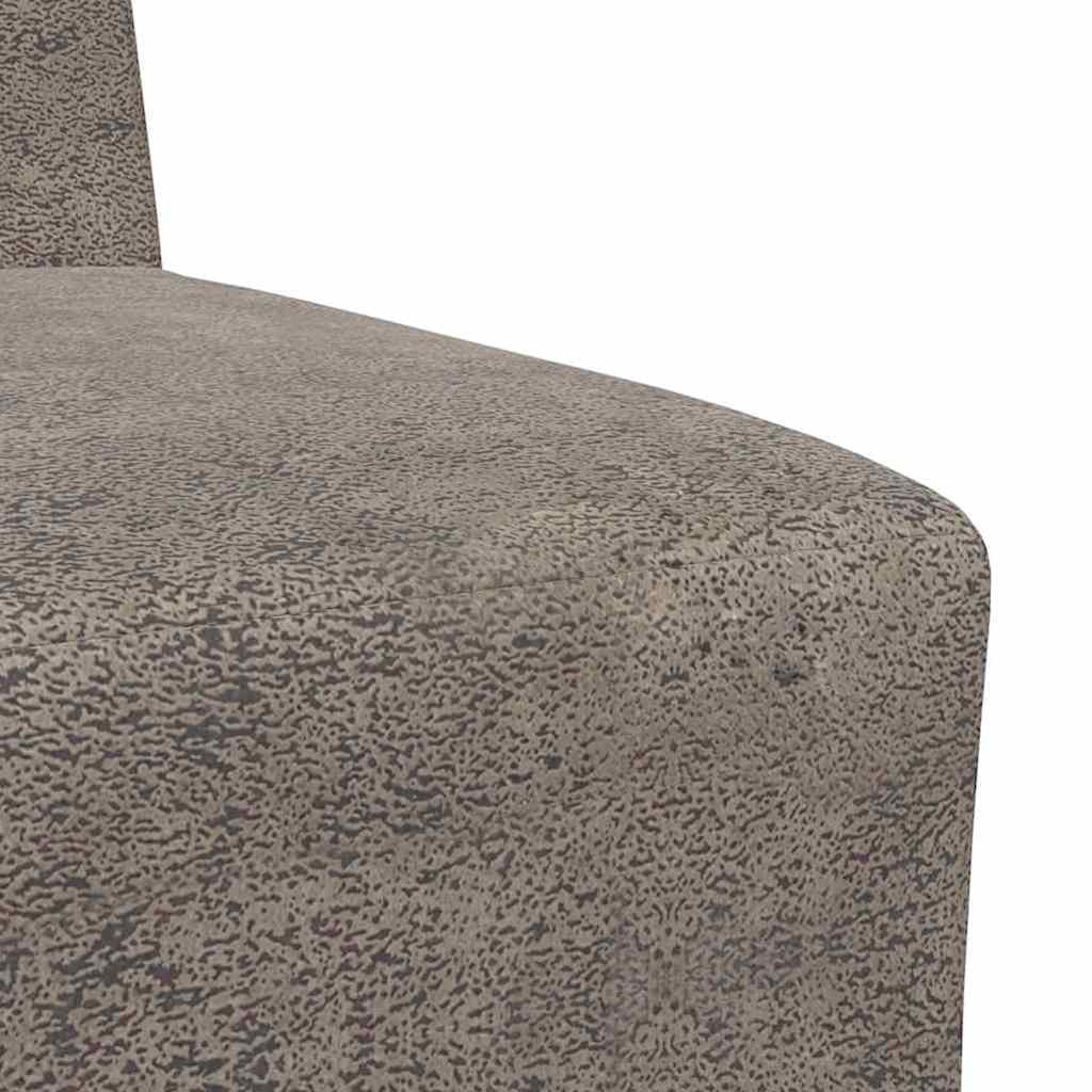 vidaXL Modułowa sofa bez podłokietników Ciemnoszara 55 cm Skóra syntetyczna zamszowa