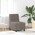 vidaXL Modułowa sofa bez podłokietników Ciemnoszara 55 cm Skóra syntetyczna zamszowa