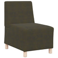 vidaXL Modułowa sofa bez podłokietników Zielony wojskowy