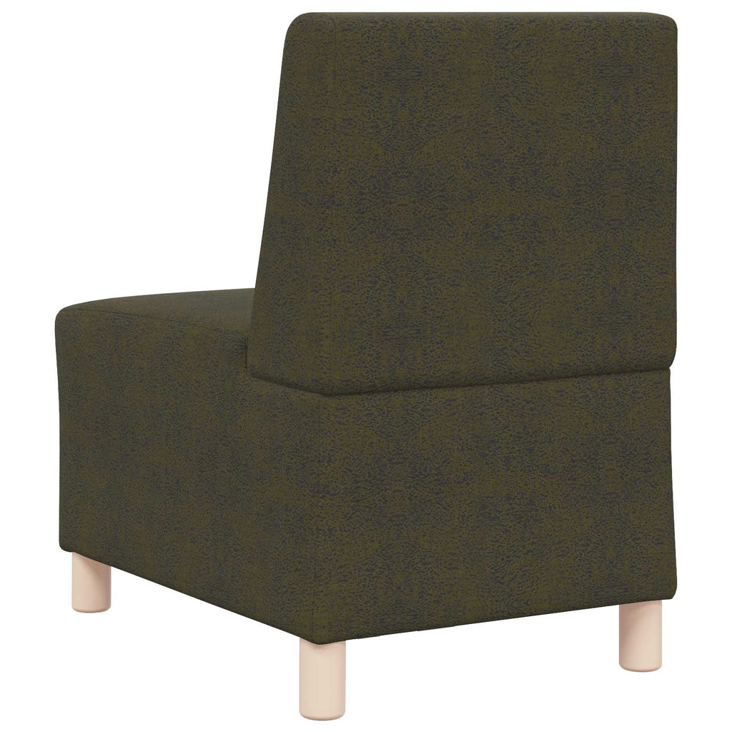 vidaXL Modułowa sofa bez podłokietników Zielony wojskowy