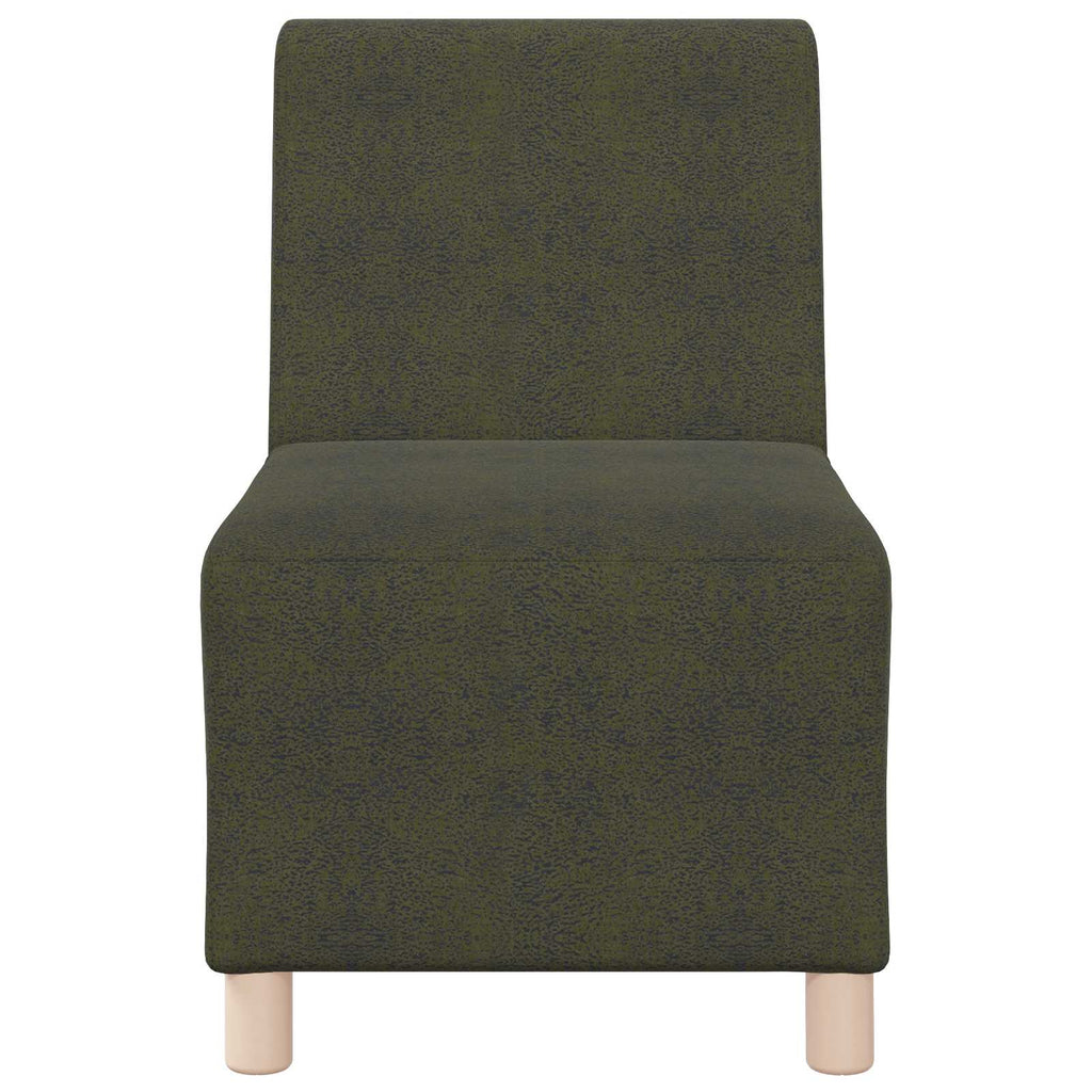 vidaXL Modułowa sofa bez podłokietników Zielony wojskowy
