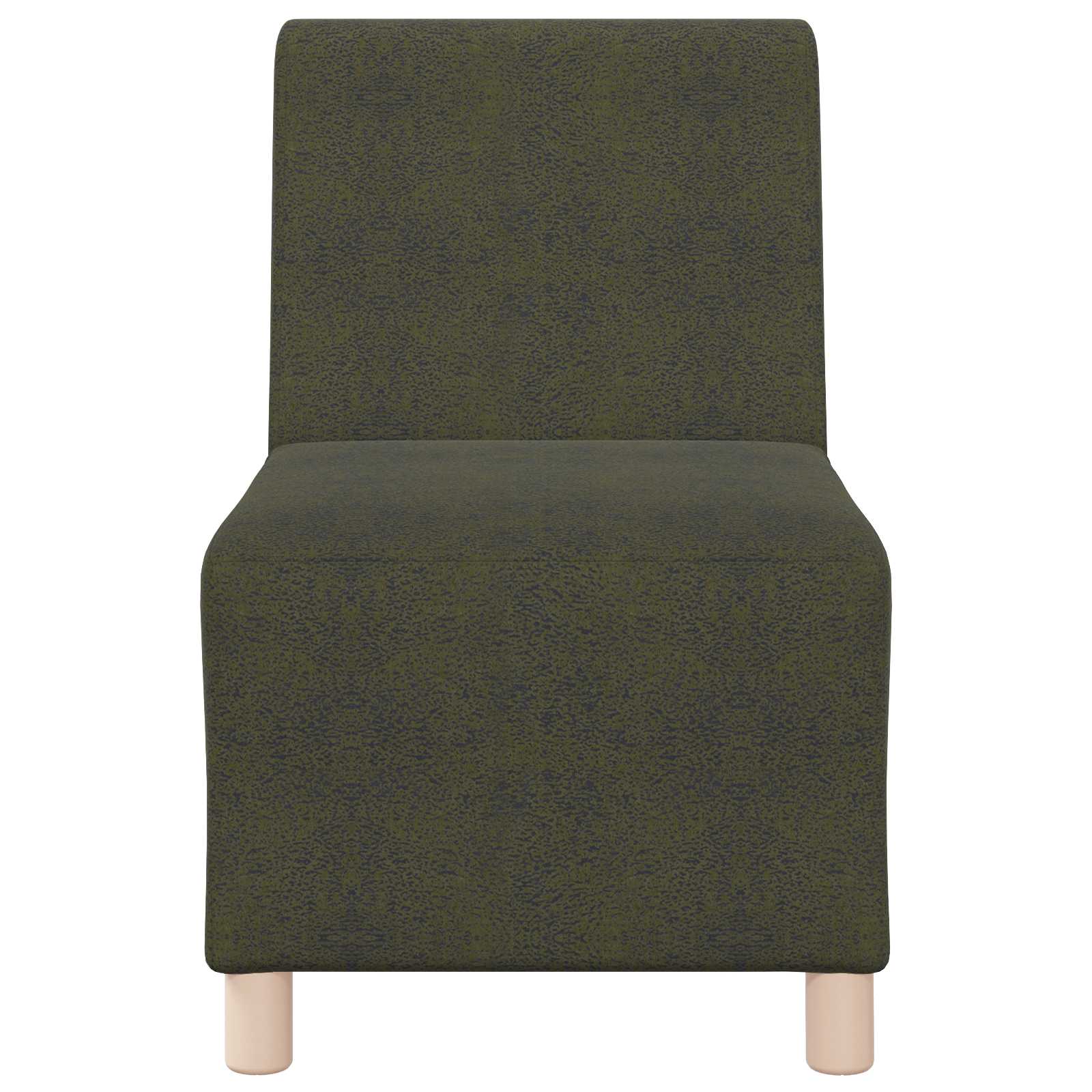 vidaXL Modułowa sofa bez podłokietników Zielony wojskowy