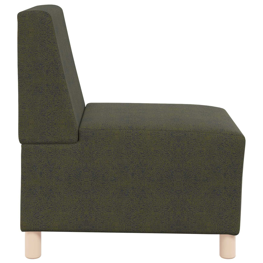 vidaXL Modułowa sofa bez podłokietników Zielony wojskowy