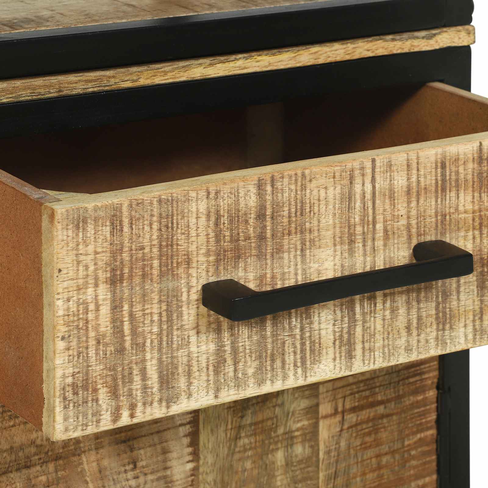 vidaXL Highboard z szufladą Brązowy 70 x 35 x 180 cm Drewno z mango