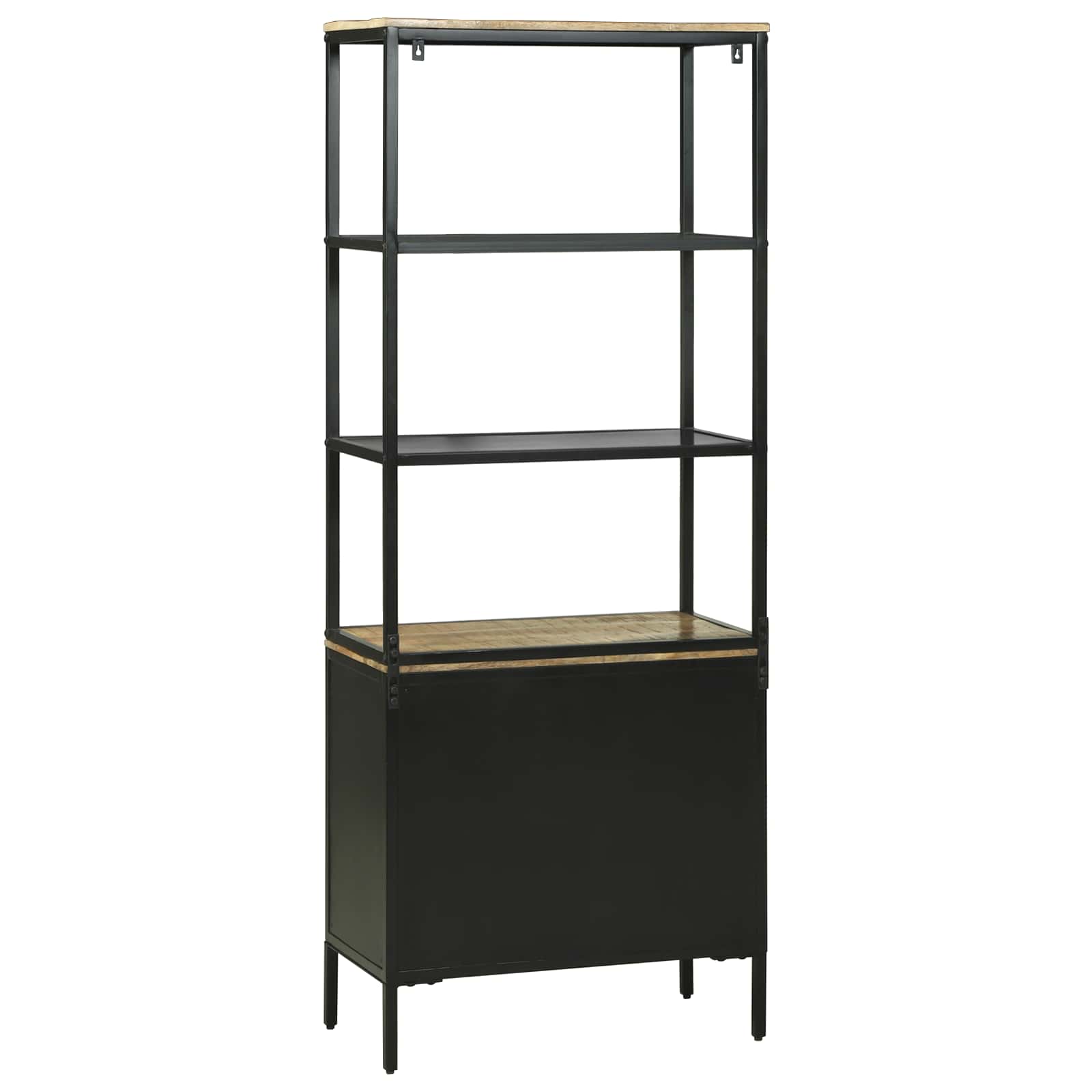 vidaXL Highboard z szufladą Brązowy 70 x 35 x 180 cm Drewno z mango
