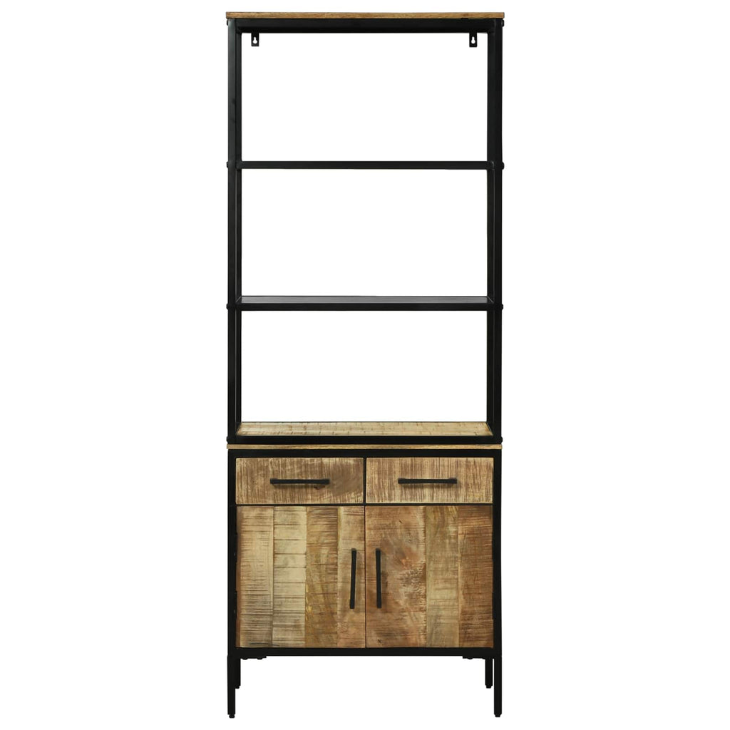 vidaXL Highboard z szufladą Brązowy 70 x 35 x 180 cm Drewno z mango