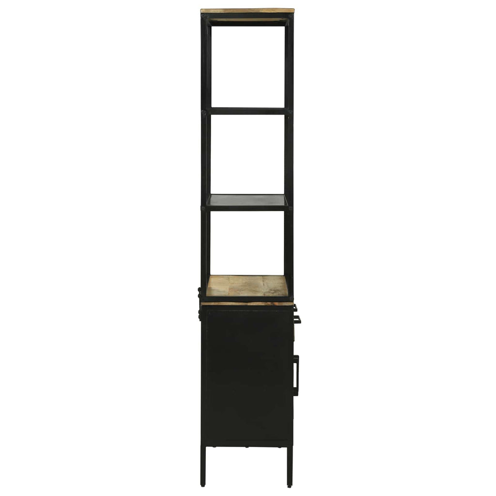 vidaXL Highboard z szufladą Brązowy 70 x 35 x 180 cm Drewno z mango