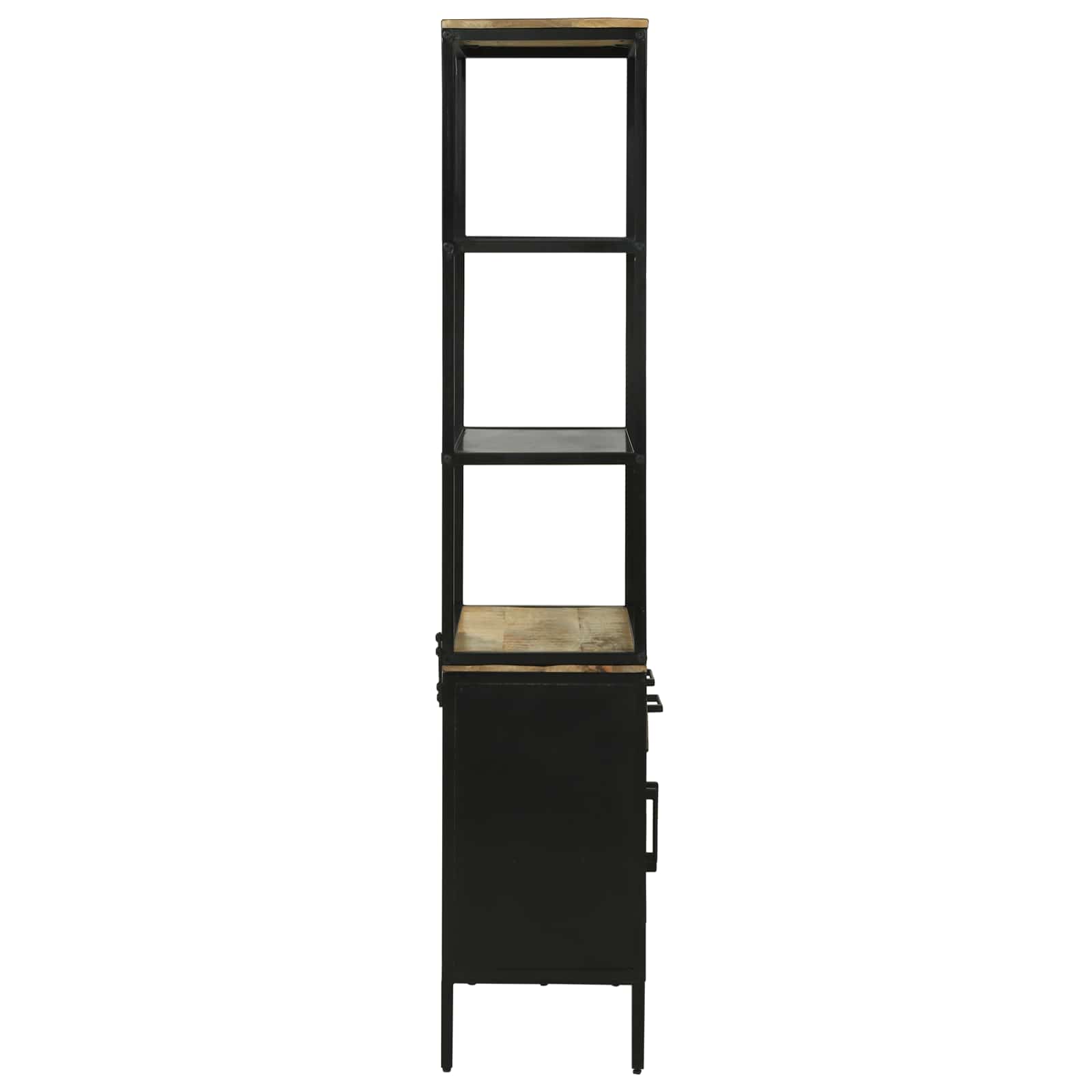vidaXL Highboard z szufladą Brązowy 70 x 35 x 180 cm Drewno z mango