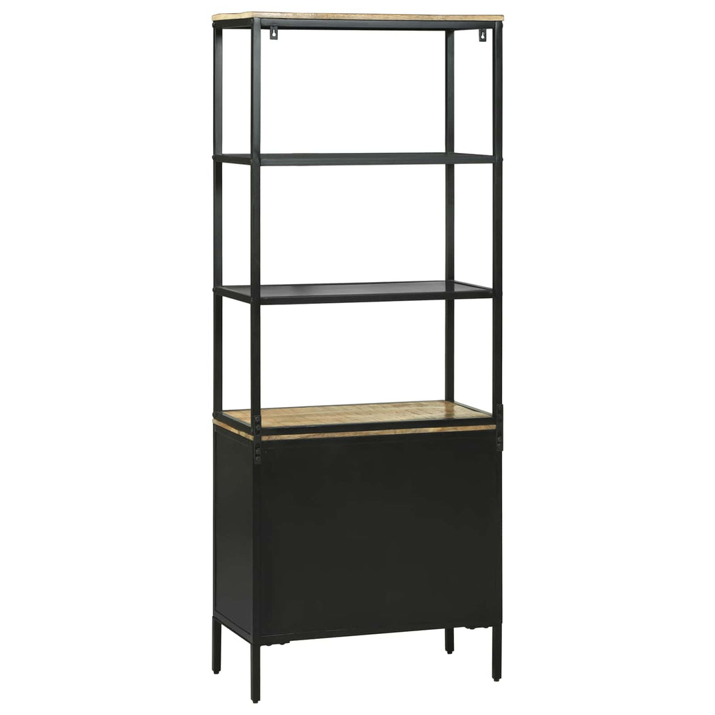 vidaXL Highboard z szufladą Brązowy 70 x 35 x 180 cm Drewno z mango