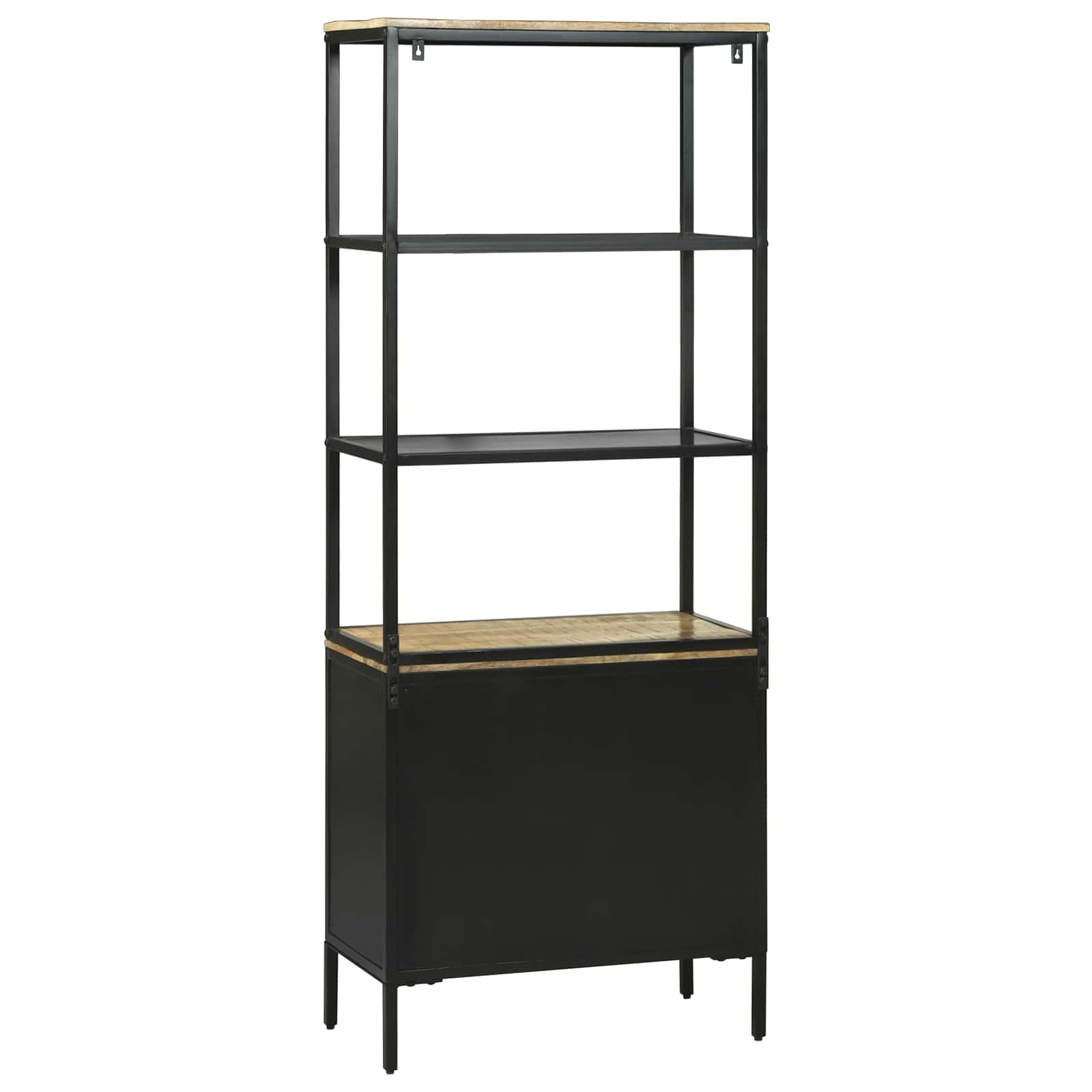 vidaXL Highboard z szufladą Brązowy 70 x 35 x 180 cm Drewno z mango