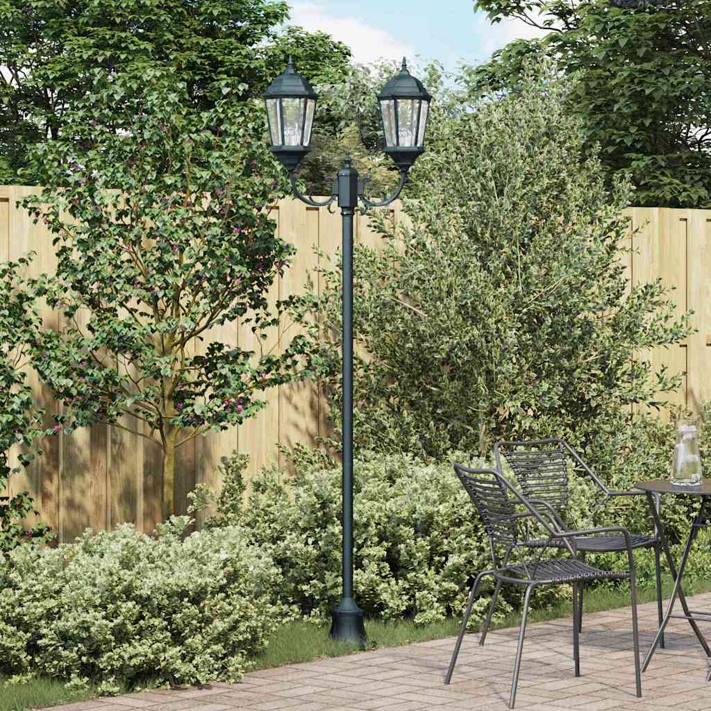 vidaXL Lampa ogrodowa Vintage szczotkowana zieleń 68 x 20 x 235 cm