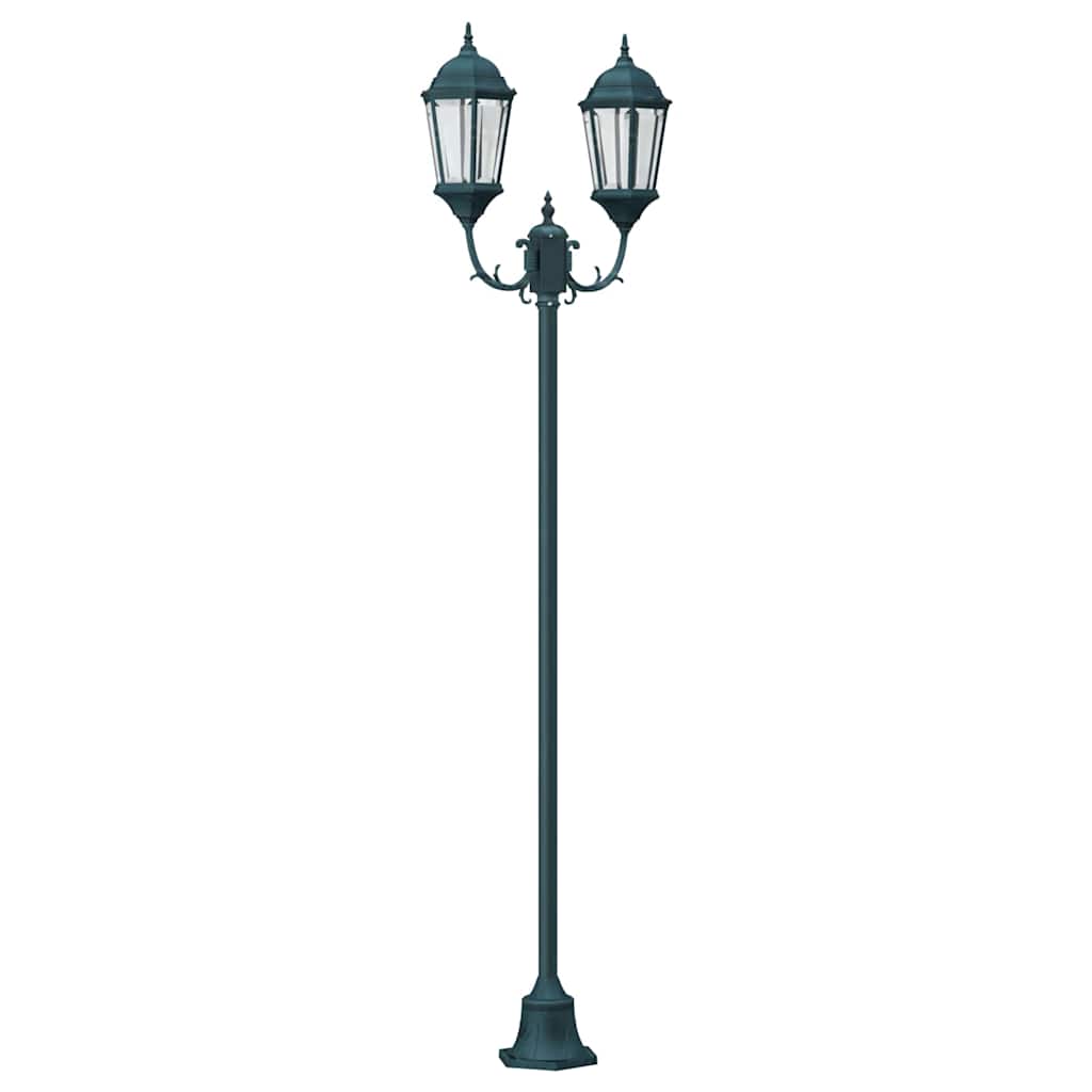 vidaXL Lampa ogrodowa Vintage szczotkowana zieleń 68 x 20 x 235 cm