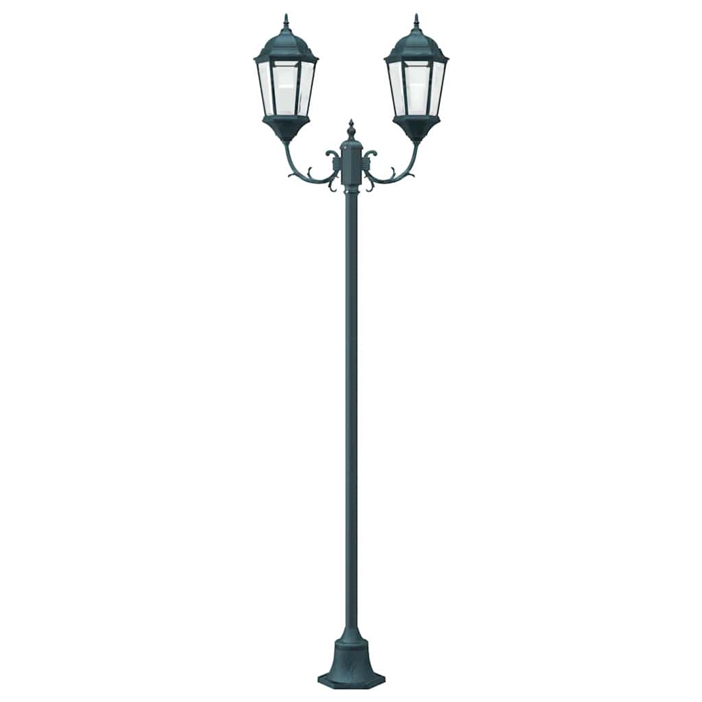 vidaXL Lampa ogrodowa Vintage szczotkowana zieleń 68 x 20 x 235 cm