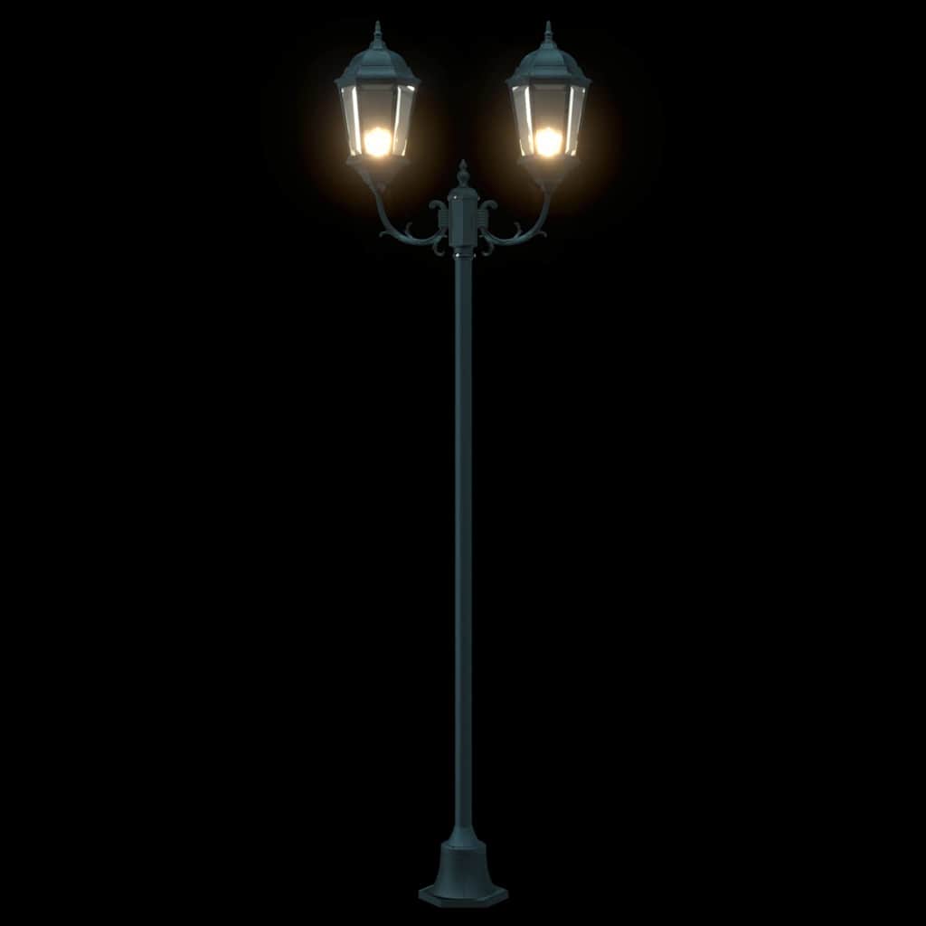vidaXL Lampa ogrodowa Vintage szczotkowana zieleń 68 x 20 x 235 cm