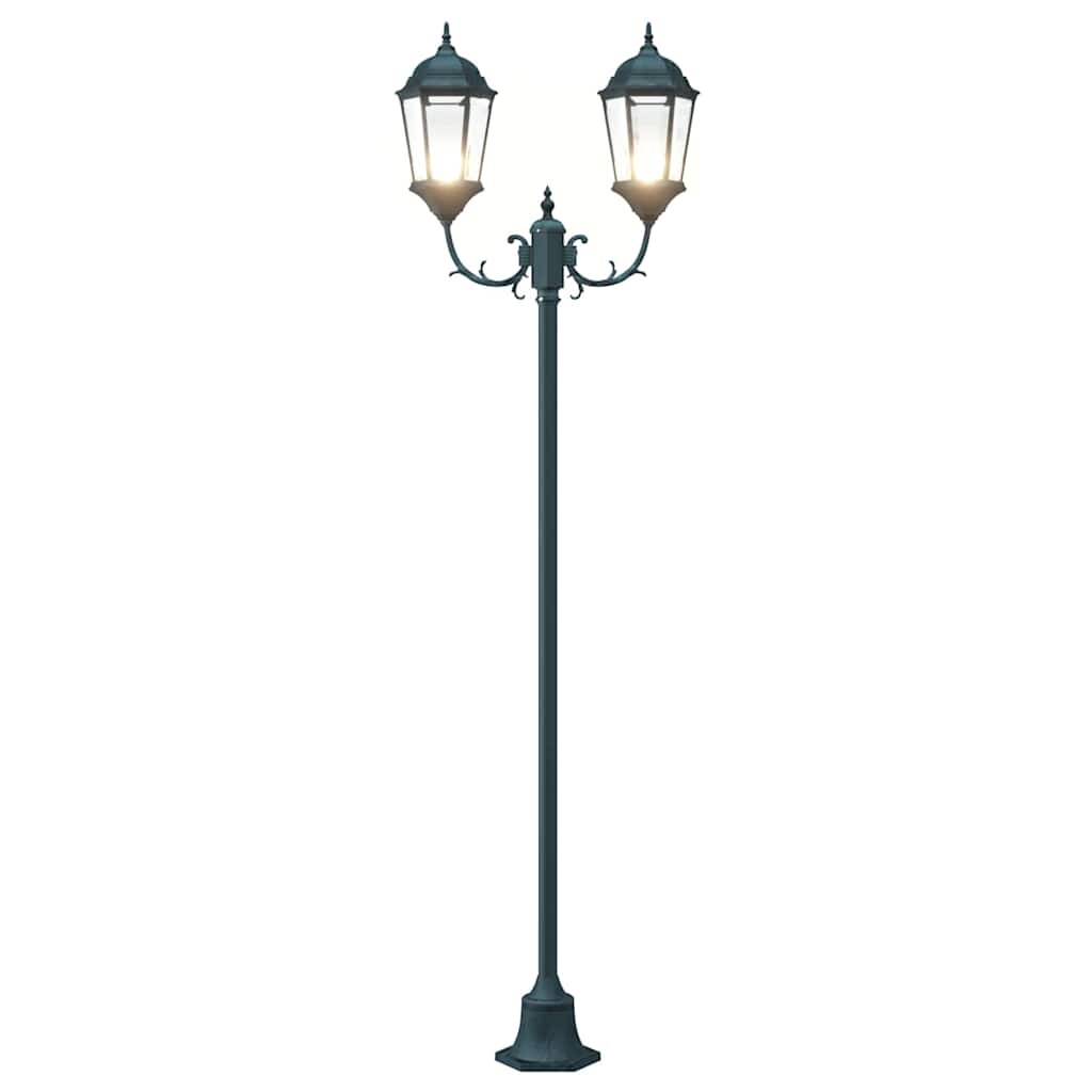 vidaXL Lampa ogrodowa Vintage szczotkowana zieleń 68 x 20 x 235 cm