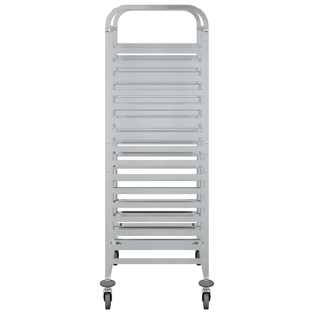 vidaXL Wózek na tace z 32 pojemnikami GN 75x55x162,5cm Stal nierdzewna
