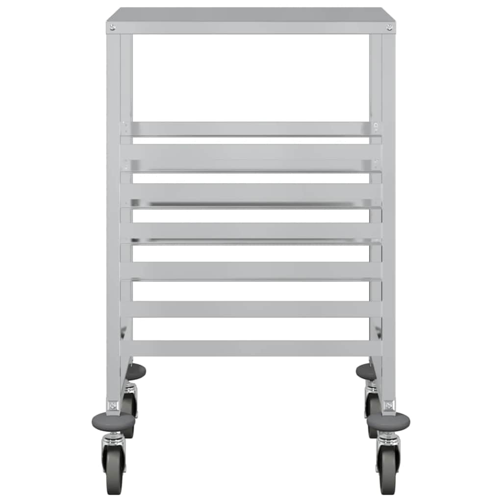 vidaXL Wózek na tace z 6 pojemnikami GN 39x55x87 cm Stal nierdzewna