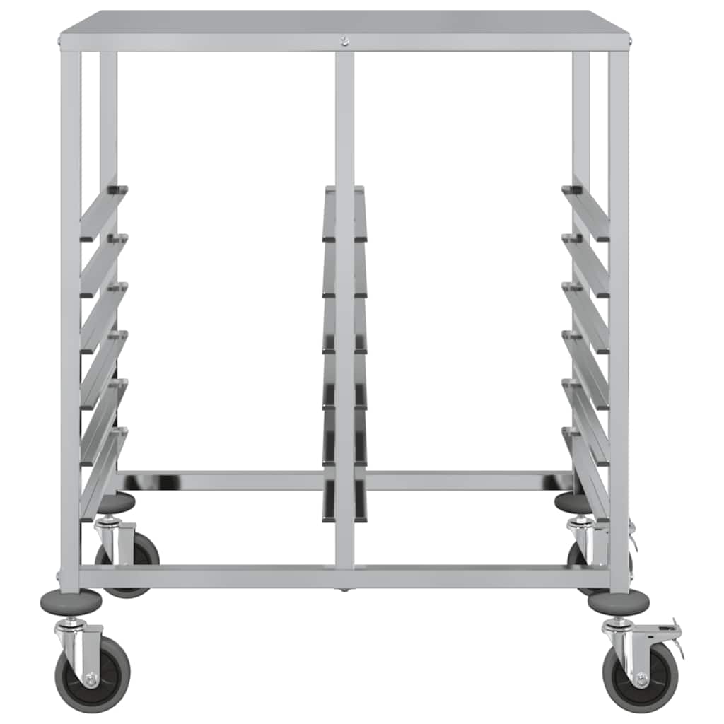 vidaXL Wózek na tace z 12 pojemnikami GN 75x55x87 cm Stal nierdzewna
