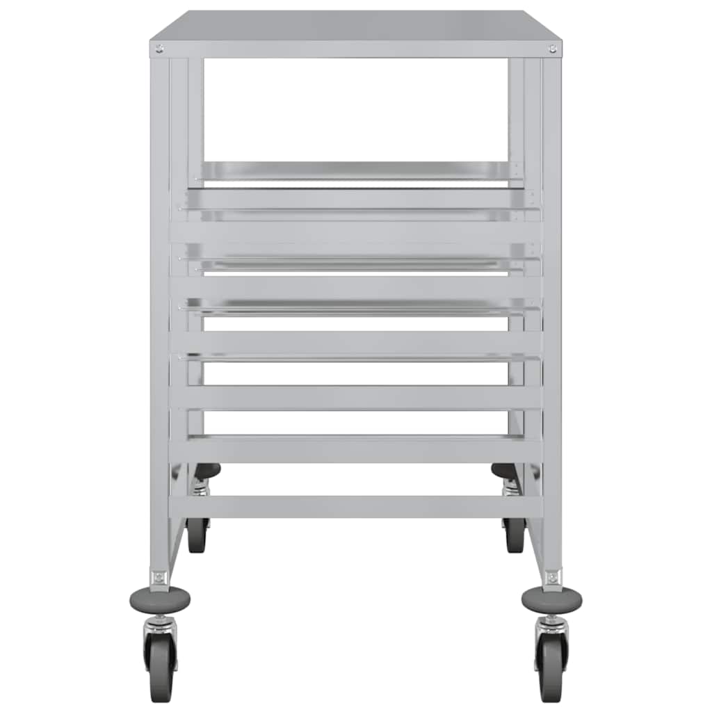 vidaXL Wózek na tace z 12 pojemnikami GN 75x55x87 cm Stal nierdzewna