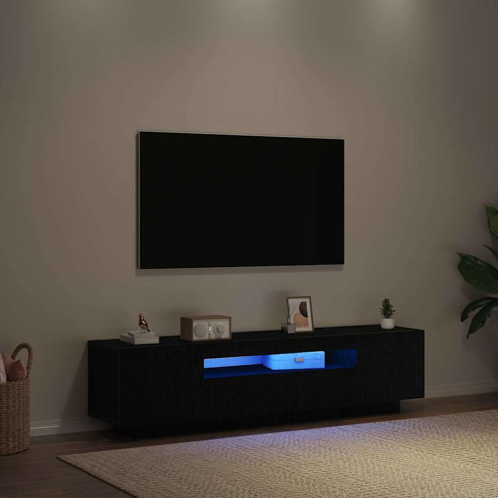 vidaXL Szafka pod telewizor Czarny 160 x 35 x 40 cm