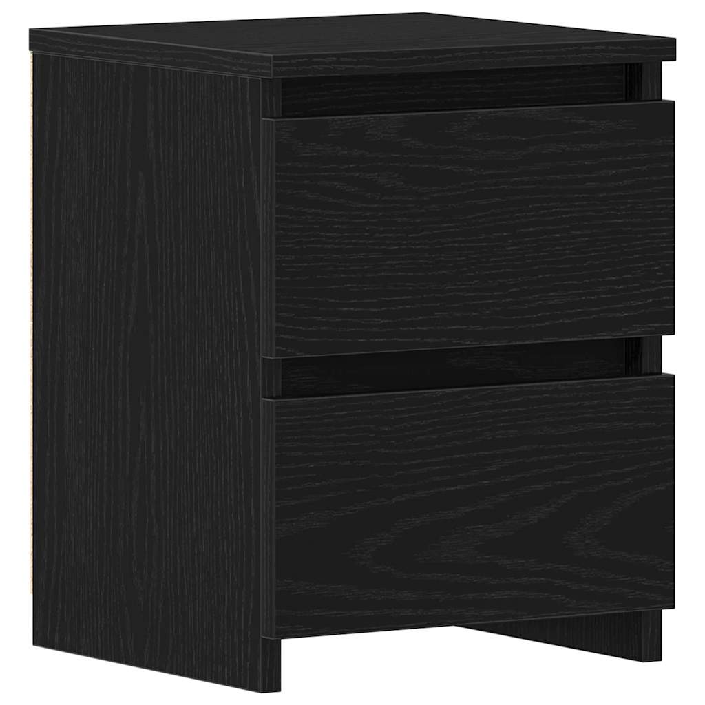 vidaXL Szafka Nocna Czarny Dąb 30 x 30 x 40 cm Materiał drewnopochodny