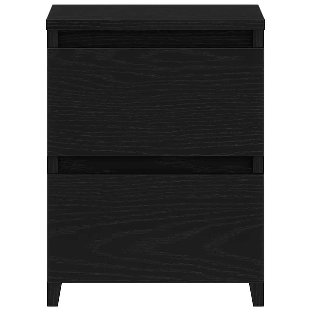 vidaXL Szafka Nocna Czarny Dąb 30 x 30 x 40 cm Materiał drewnopochodny