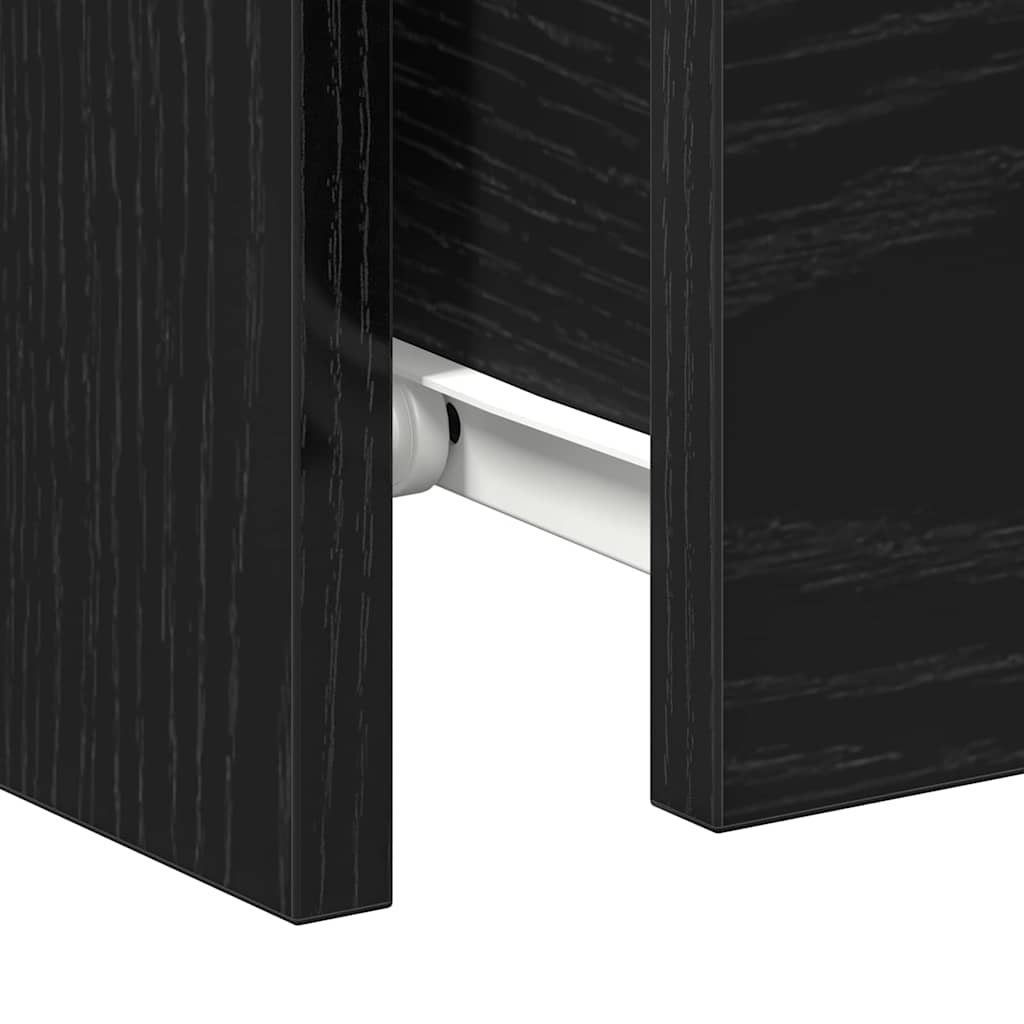 vidaXL Szafka Nocna z szufladą 2 pcs Czarny Dąb 30 x 30 x 40 cm