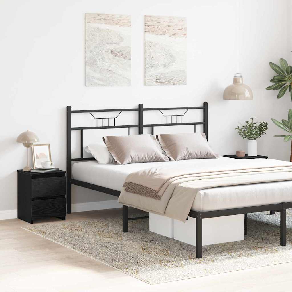 vidaXL Szafka Nocna z szufladą 2 pcs Czarny Dąb 30 x 30 x 40 cm