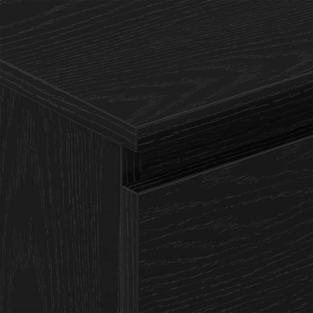vidaXL Komoda, czarny dąb, 60x35x98,5 cm, materiał drewnopochodny