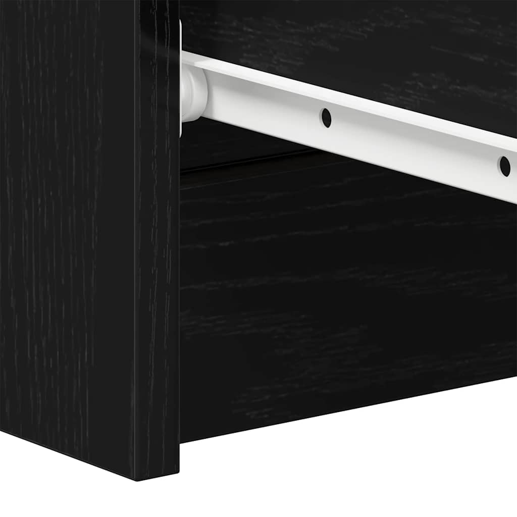 vidaXL Komoda, czarny dąb, 60x35x98,5 cm, materiał drewnopochodny