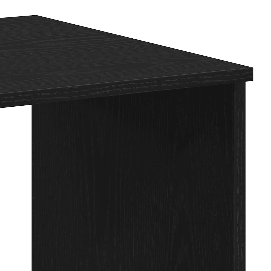 vidaXL Biurko z szufladami, czarny dąb, 102x50x76 cm