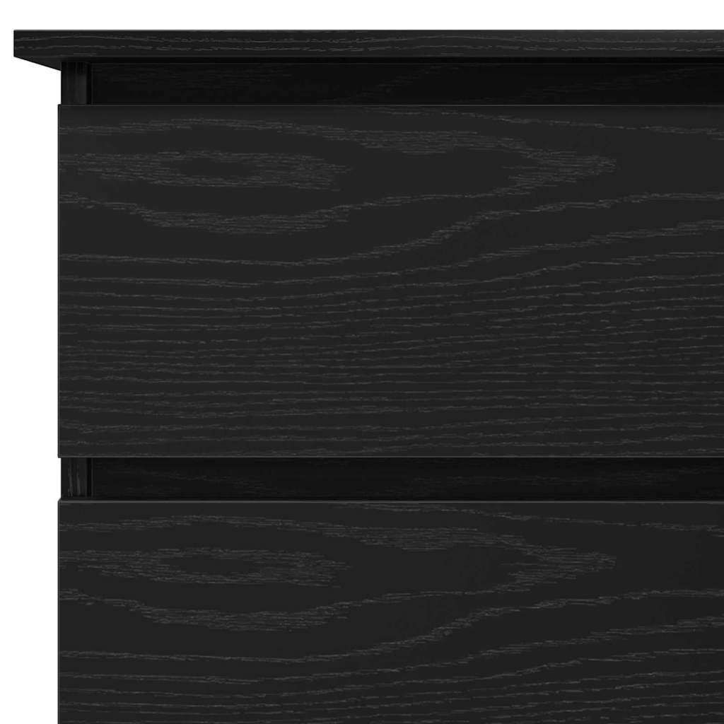 vidaXL Biurko Czarny Dąb 145 x 100 x 76 cm Materiał drewnopochodny