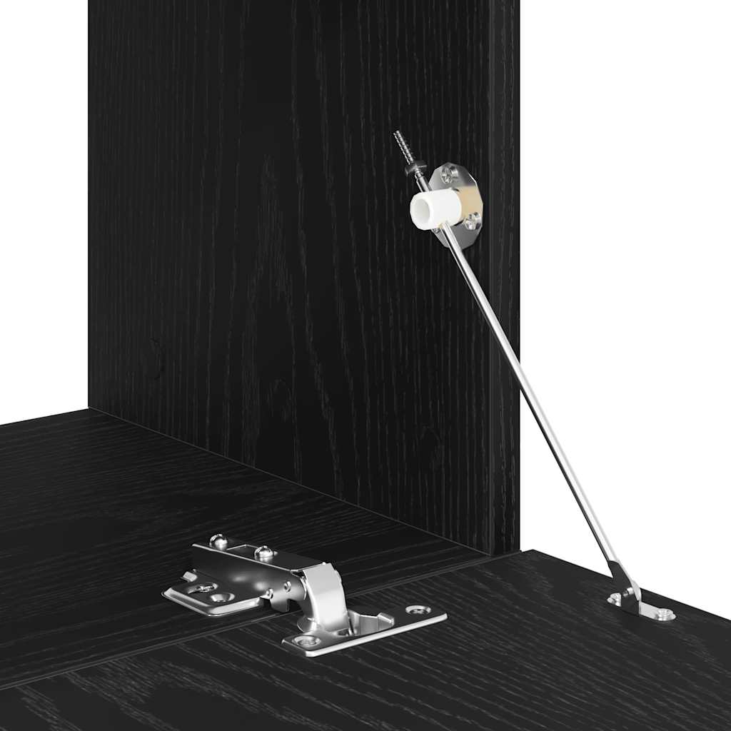 vidaXL Szafka pod TV czarny dąb 120x30x30,5 cm materiał drewnopochodny