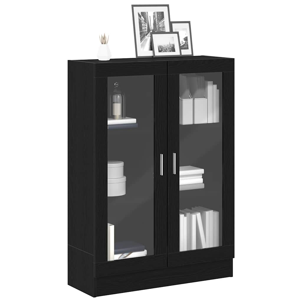 vidaXL Szafka, czarny dąb, 82,5x30,5x115 cm, materiał drewnopochodny