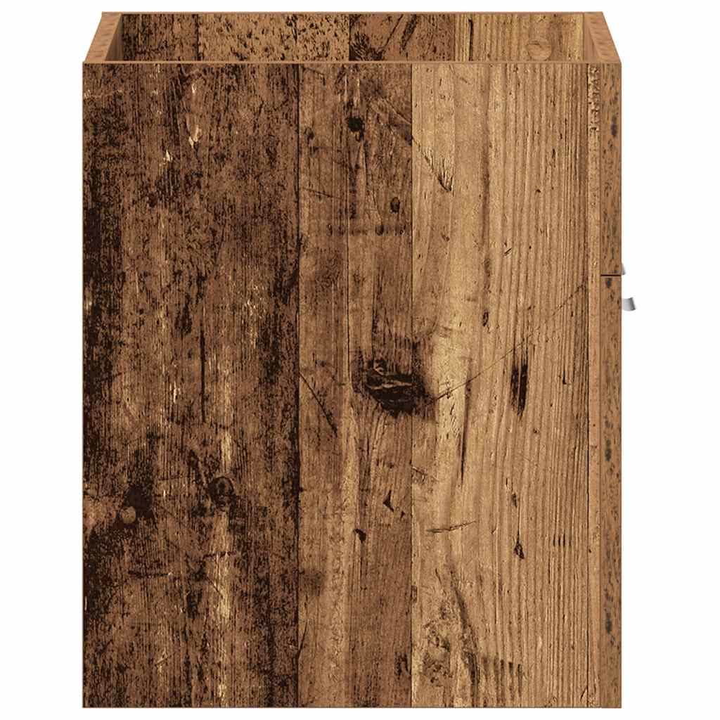 vidaXL Szafka pod umywalkę łazienkową, stare drewno, 60x38,5x46 cm