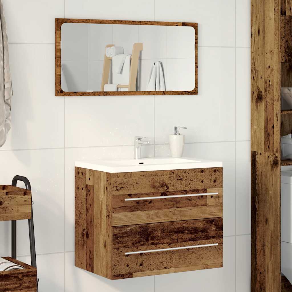 vidaXL Szafka pod umywalkę, stare drewno, 60x38,5x48 cm