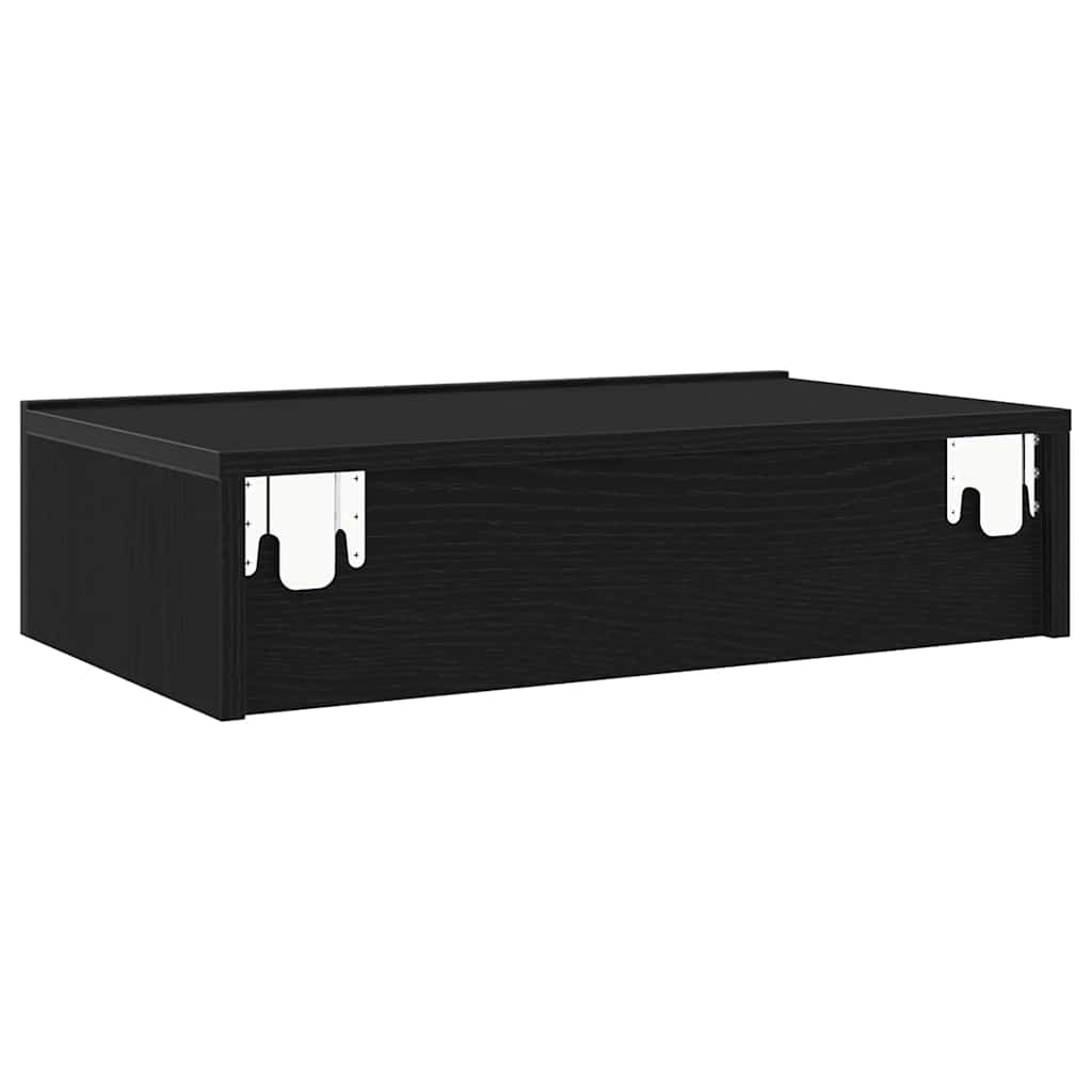 vidaXL Szafki RTV z oświetleniem LED 2 szt. Dąb czarny 60x35x15,5 cm