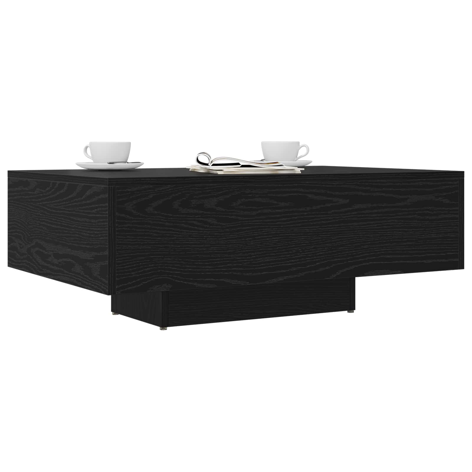 vidaXL Stolik kawowy Czarny Dąb 85 x 55 x 31 cm