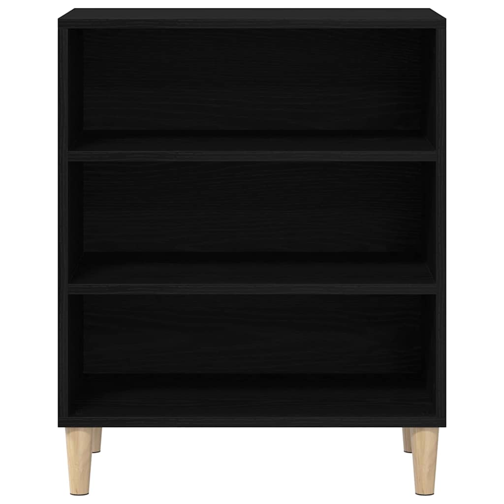 vidaXL Bufet Czarny Dąb 57 x 35 x 70 cm Materiał drewnopochodny