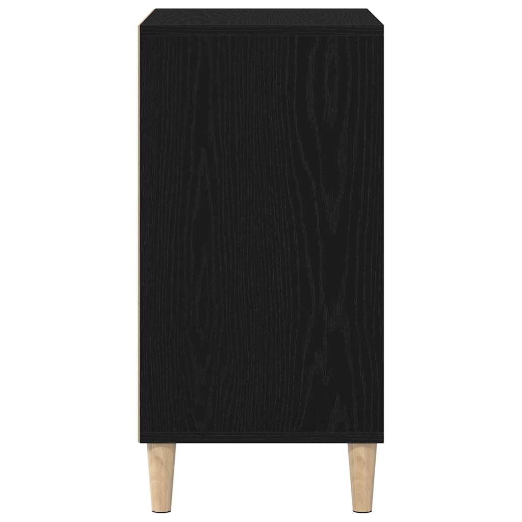 vidaXL Bufet Czarny Dąb 57 x 35 x 70 cm Materiał drewnopochodny