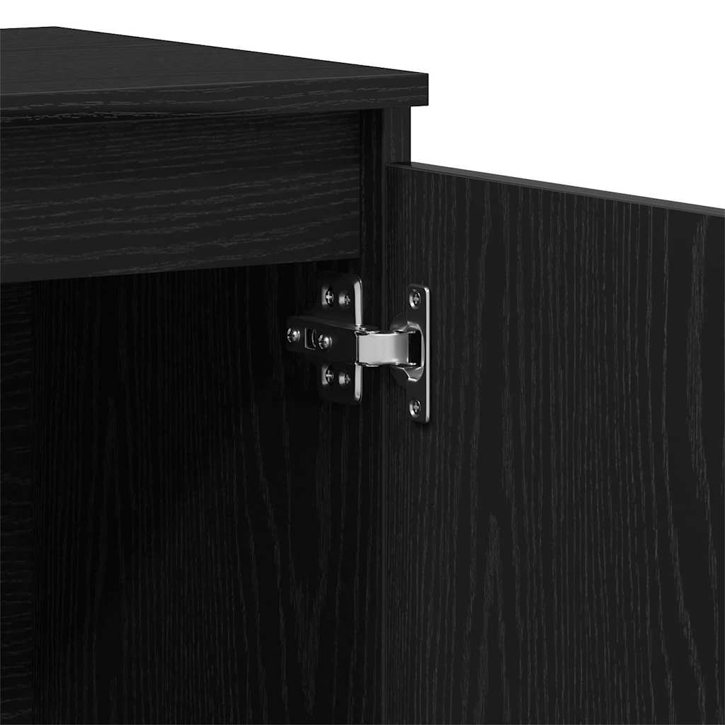 vidaXL Bufet Czarny 102 x 35 x 60 cm Materiał drewnopochodny