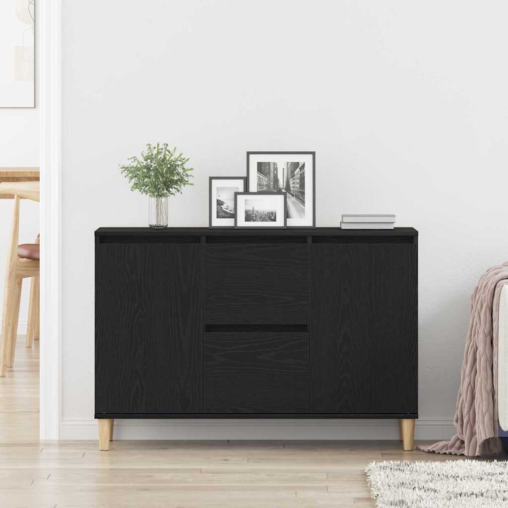vidaXL Bufet Czarny 102 x 35 x 60 cm Materiał drewnopochodny