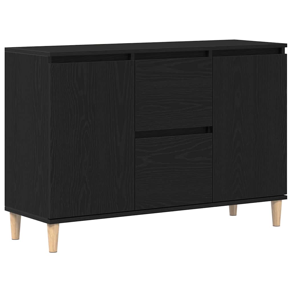 vidaXL Bufet Czarny 102 x 35 x 60 cm Materiał drewnopochodny