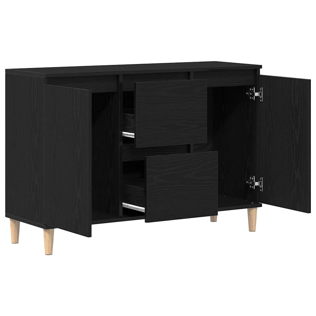 vidaXL Bufet Czarny 102 x 35 x 60 cm Materiał drewnopochodny