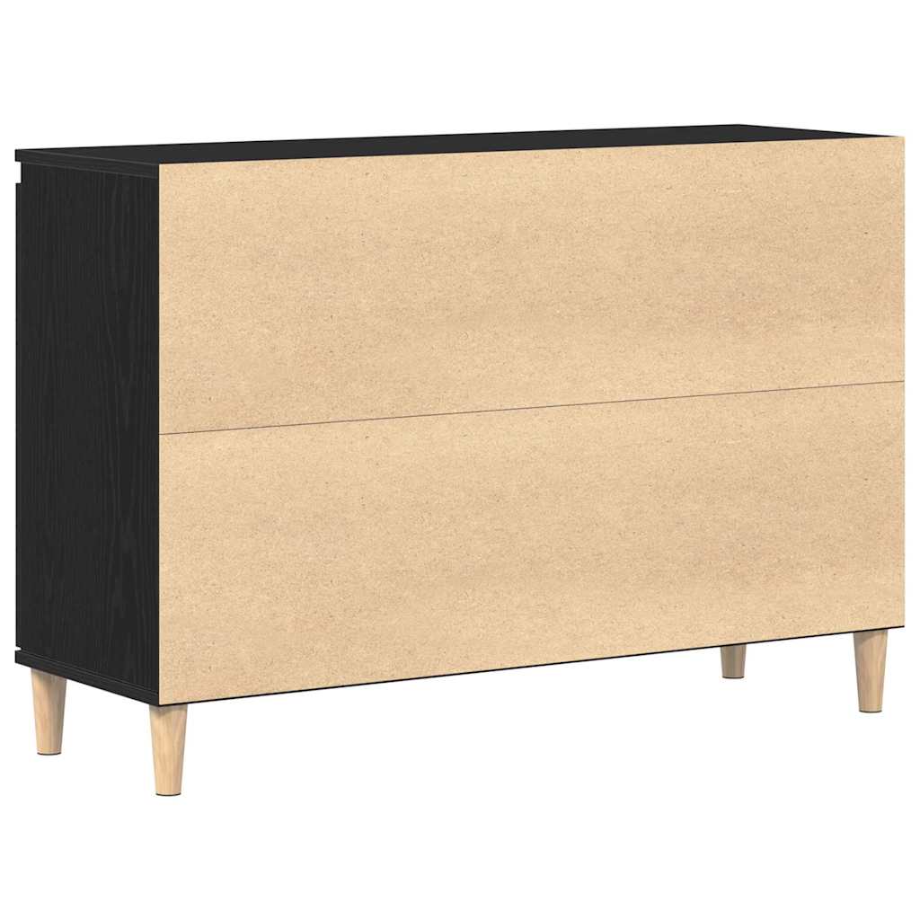 vidaXL Bufet Czarny 102 x 35 x 60 cm Materiał drewnopochodny