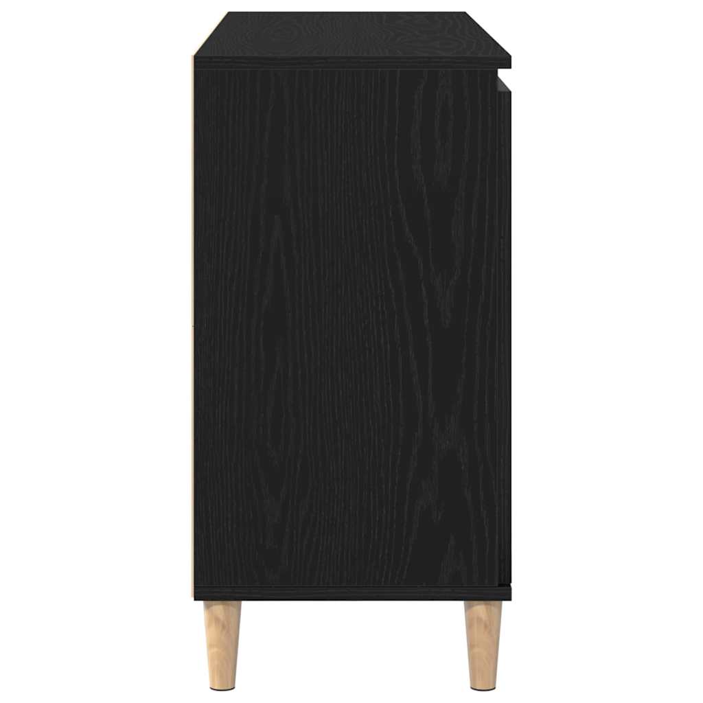 vidaXL Bufet Czarny 102 x 35 x 60 cm Materiał drewnopochodny